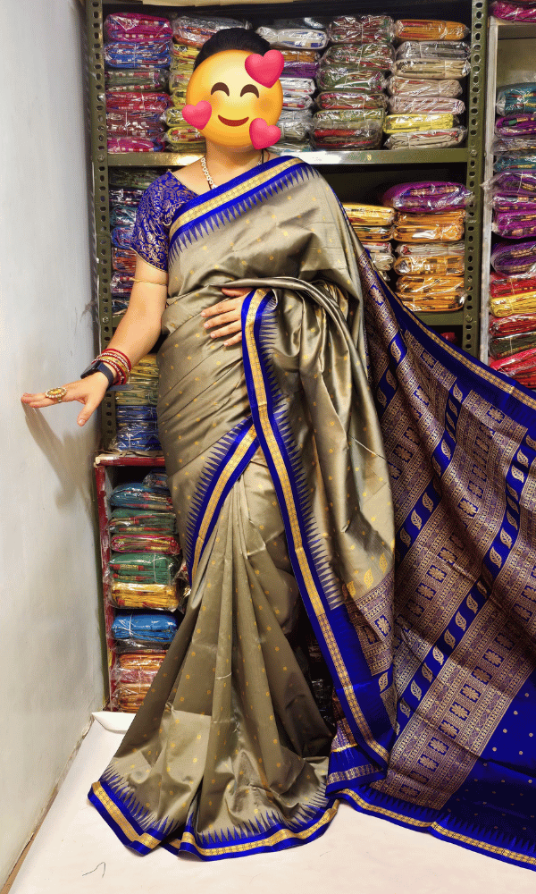 Festive Beige silk saree