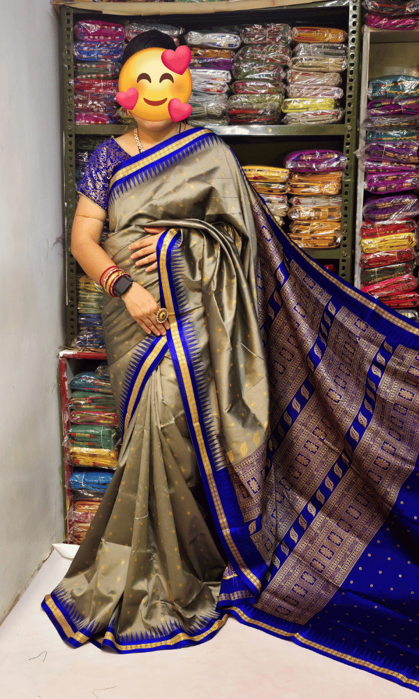 Festive Beige silk saree