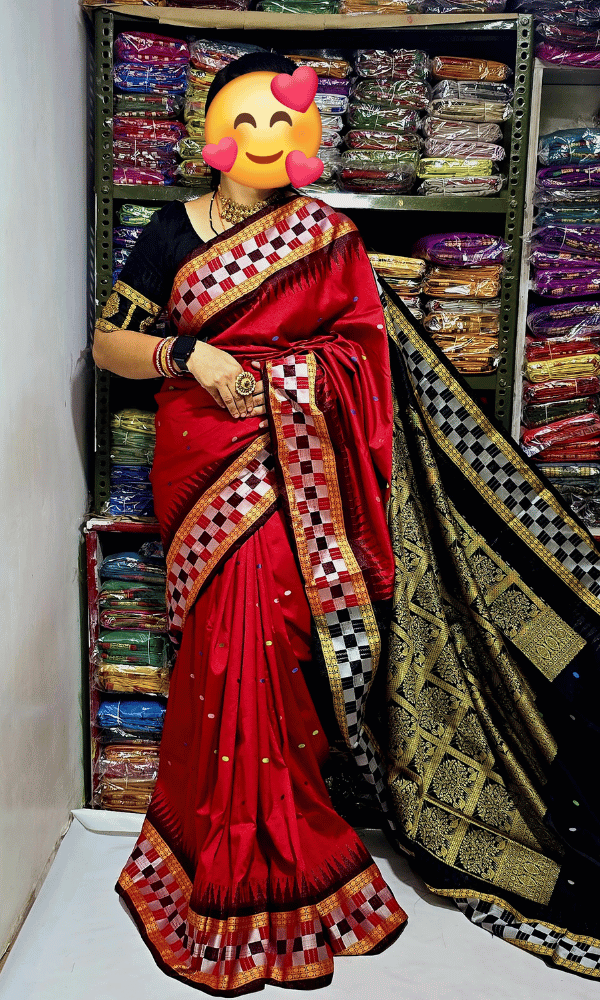 Silk Saree in Red