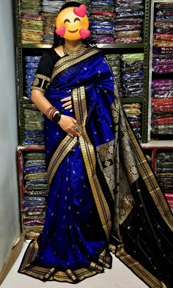 Classy Navy silk saree