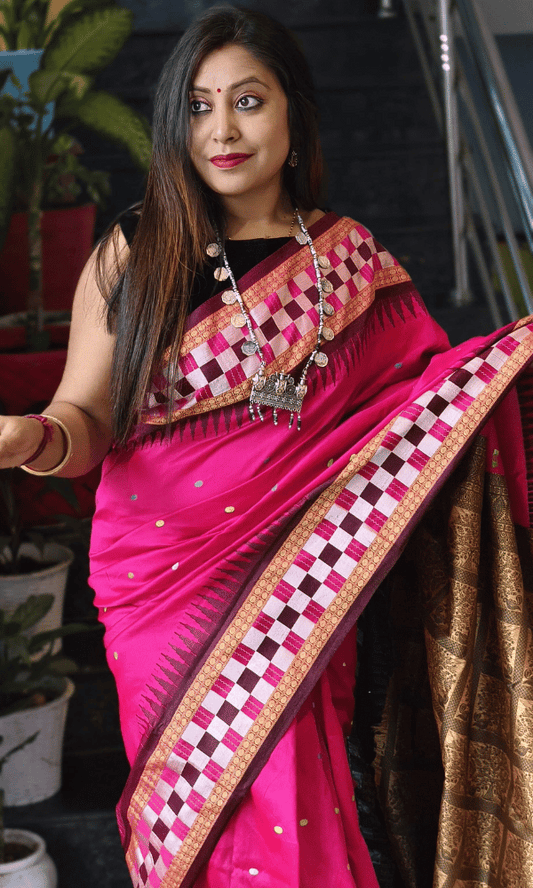 Silk Saree in Pink