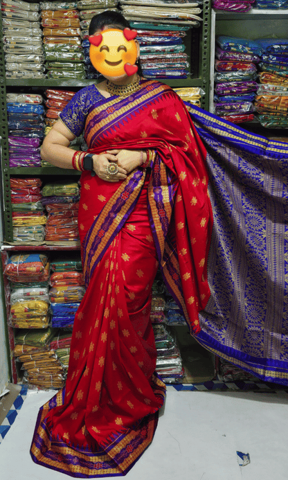 Classic Red silk saree