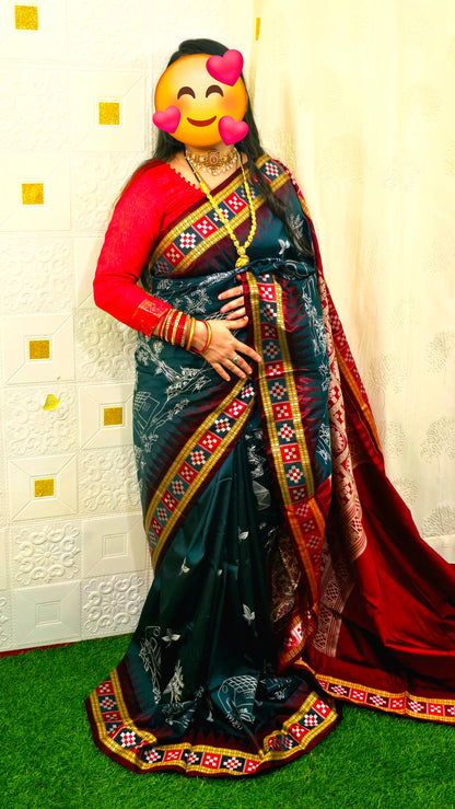 Sambalpuri embroidery silk